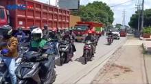 Jalur Pantura Cirebon Dipadati Pemudik Motor dari Jakarta