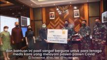 MNC Peduli Serahkan Bantuan 30 Ribu APD ke TNI AD