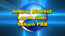 SindonewsUpdate 26 Sep 2020, Jokowi Disebut Layak Jadi Sekjen PBB
