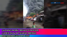 Gudang Mobil Bekas di Bogor Ludes Dilalap Si Jago Merah