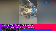 Viral, Kecelakaan Beruntun di Kawasan Ragunan, Jakarta