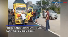 Polisi Tangkap Penyelundup Sabu Dalam Ban Serep Truk