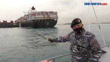 Kapal Super Cargo Angkut Ribuan Kontainer Kandas Tabrak Karang