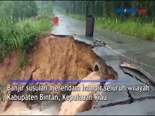 Banjir Mencapai Ketinggian 2 Meter Rendam Jalan di Bintan