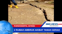 2 Rumah Ambruk Dan Puluhan Rusak Parah Akibar Tanah Begerak di Purwokerto, Jawa Tengah