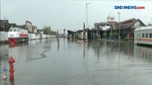 Stasiun Tawang Terendam Banjir, Perjalanan Kereta Terganggu