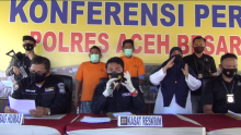 Dua Pelaku Ilegal Logging Diringkus Dini Hari di Aceh Besar