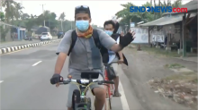 Hindari Penyekatan, 2 Warga Jakarta Nekat Mudik Pakai Sepeda
