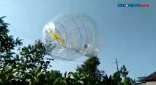 Balon Udara Raksasa Meletus Mengenai Jaringan Listrik