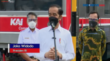 Presiden Jokowi Tinjau Vaksinasi di Stasiun Bogor