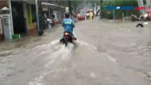 Hujan Deras, Ruas Jalan di Ciracas Terendam Banjir 60 Cm