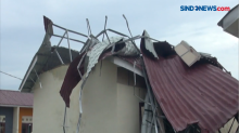 Puluhan Rumah di Sumut Rusak Diterjang Angin Puting Beliung