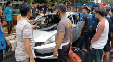 Mobil City Car Meledak di Jalan Bau Maseppe Parepare Sulsel, Warga Sempat Panik