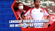 Langkah Zohri ke Semifinal 100 Meter Putra Pupus