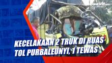 Kecelakaan 2 Truk di Ruas Tol Purbaleunyi, 1 Tewas