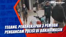 Tegang, Penangkapan 3 Pemuda Pengancam Polisi di Banjarmasin