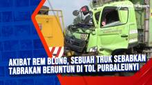 Akibat Rem Blong, Sebuah Truk Sebabkan Tabrakan Beruntun di Tol Purbaleunyi