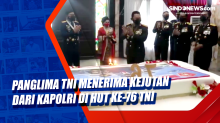 Panglima TNI Menerima Kejutan dari Kapolri di HUT ke-76 TNI