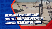 Resmikan Pembangunan Smelter Freeport, Presiden Jokowi: Terbesar di Dunia