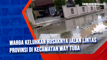 Warga Keluhkan Rusaknya Jalan Lintas Provinsi di Kecamatan Way Tuba