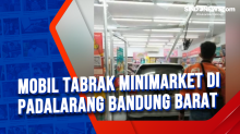 Mobil Tabrak Minimarket di Padalarang Bandung Barat