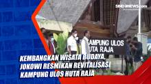 Jokowi Resmikan Revitalisasi Kampung Ulos Huta Raja