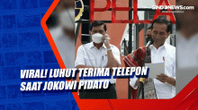 Viral! Luhut Terima Telepon saat Jokowi Pidato