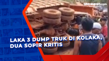 Laka 3 Dump Truk di Kolaka, Dua Sopir Kritis