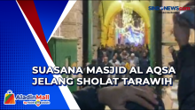 Suasana Masjid Al Aqsa Jelang Sholat Tarawih