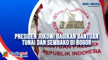 Presiden Jokowi Bagikan Bantuan Tunai dan Sembako di Bogor