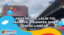 Arus Mudik, Lalin Tol Jakarta-Cikampek Km 19 Ramai Lancar