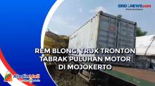 Rem Blong, Truk Tronton Tabrak Puluhan Motor di Mojokerto