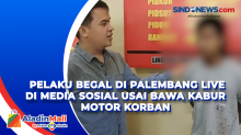 Pelaku Begal di Palembang Live di Media Sosial Usai Bawa Kabur Motor Korban