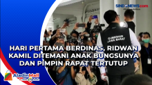 Hari Pertama Berdinas, Ridwan Kamil Ditemani Anak Bungsunya dan Pimpin Rapat Tertutup