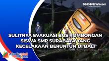 Sulitnya Evakuasi Bus Rombongan Siswa SMP Surabaya yang Kecelakaan Beruntun di Bali