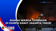 Rumah Warga Terbakar di Duren Sawit Jakarta Timur