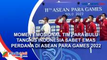 Momen Emosional Tim Para Bulu Tangkis Indonesia Sabet Emas Perdana di ASEAN Para Games 2022