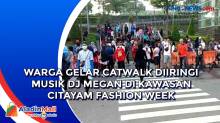 Warga Gelar Catwalk Diiringi Musik DJ Megan di Kawasan Citayam Fashion