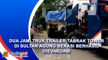 Dua Jam, Truk Trailer Tabrak Tower di Sultan Agung Bekasi Berhasil Dievakuasi