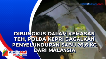 Dibungkus dalam Kemasan Teh, Polda Kepri Gagalkan Penyelundupan Sabu 26,6 Kg dari Malaysia