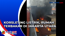 Diduga Korsleting Listrik, Sebuah Rumah di Koja, Jakarta Utara Terbakar