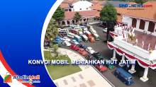 Meriah, Ratusan Mobil Antik Konvoi Keliling Surabaya Menyemarakan HUT Jatim