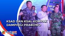 KSAD dan KSAL Kompak Dampingi Prabowo di KRI dr Wahidin Sudirohusodo