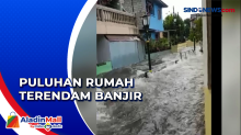 Sungai Belik Meluap, Puluhan Rumah Warga Terendam Banjir Setinggi 1 Meter