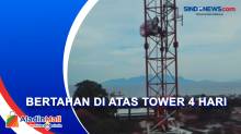 Panjat Tower, Pria di Sikka Minta Jokowi Bubarkan Partai Berhaluan Komunis