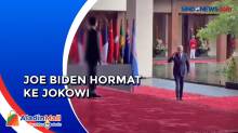 Detik-detik Joe Biden Beri Hormat Presiden Jokowi
