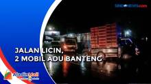 Diduga Hilang Kendali, 2 Mobil Adu Banteng di Pangandaran