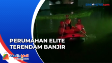 Banjir Rendam Perumahan Elite di Medan, 40 Warga Dievakuasi dengan Perahu Karet