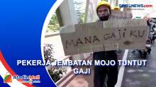 Tuntut Gaji, Pekerja Jembatan Mojo Solo Turun ke Jalan