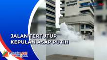 Gas Oksigen Cair RS Premier Jatinegara Bocor, Ruas Jalan Tertutup Asap Putih